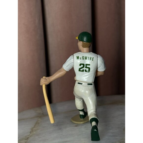 Vintage 1989 Kenner Starting Lineup Mark McGwire Oakland Athletics Figure Bat - Picture 3 of 6